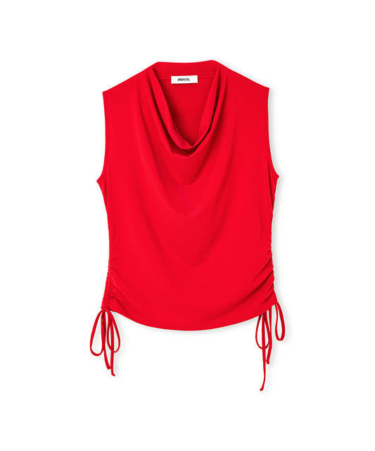 Draped Neck T-Shirt