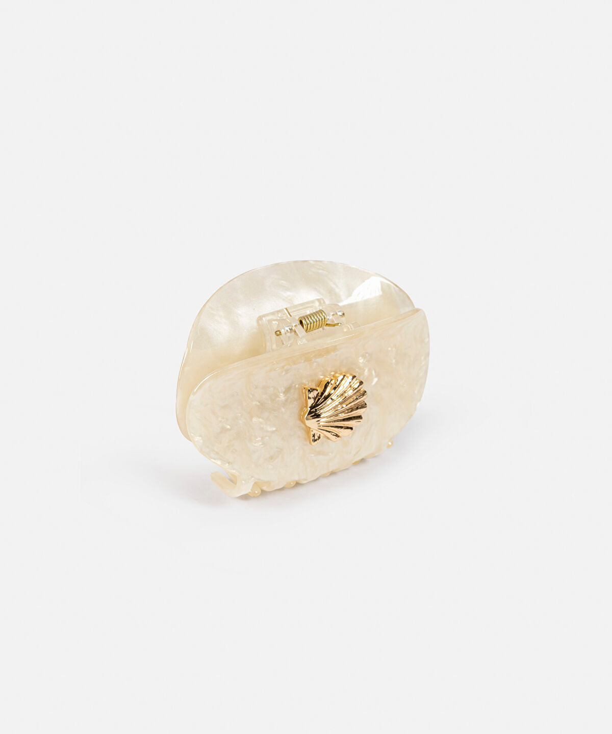 Zoomed Seashell Detail Hair Clip