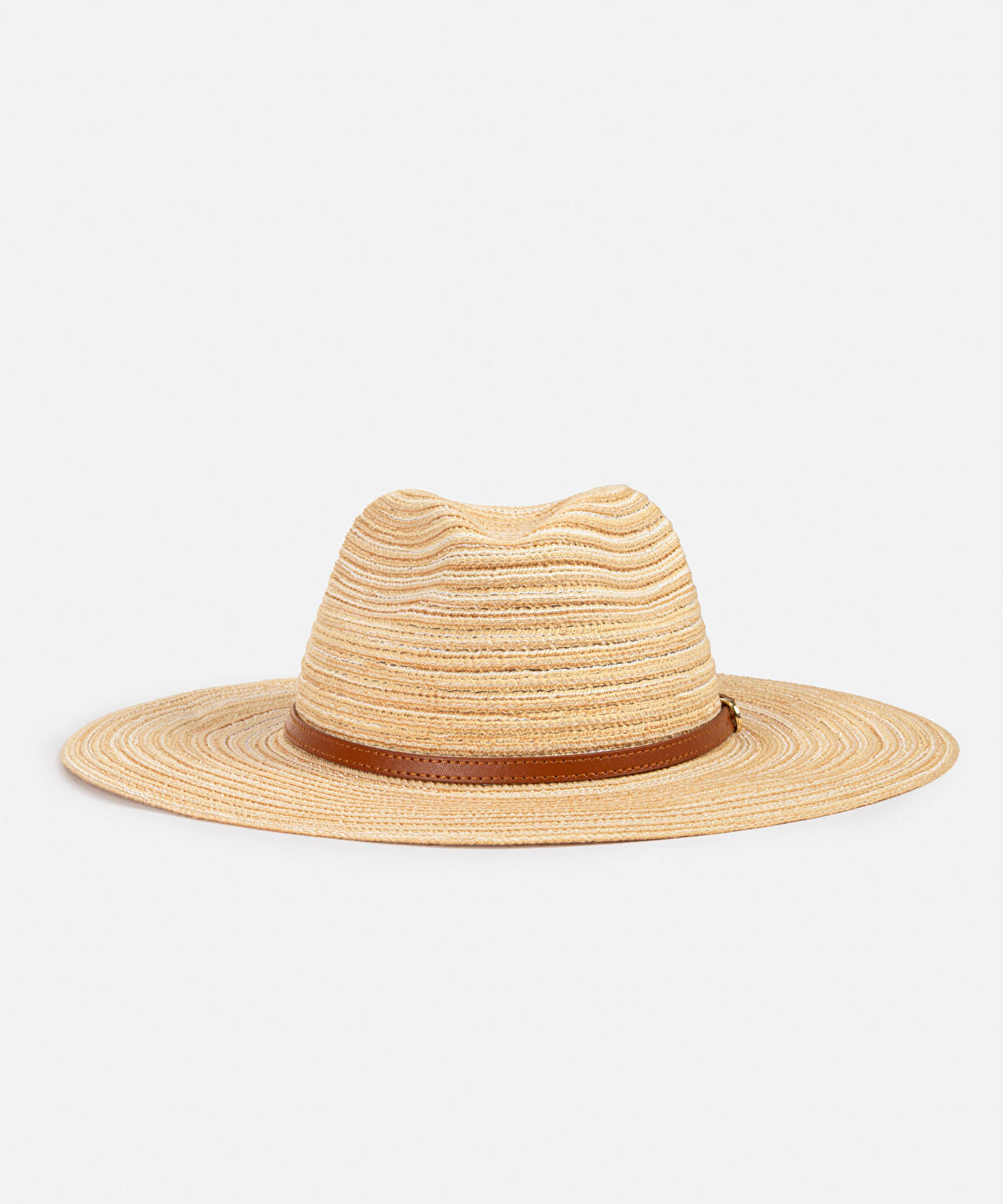 Zoomed Leather-Effect Band Hat