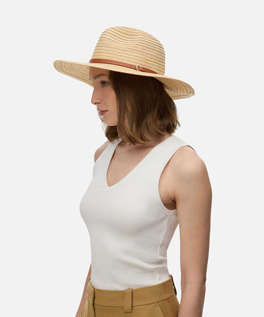Leather-Effect Band Hat