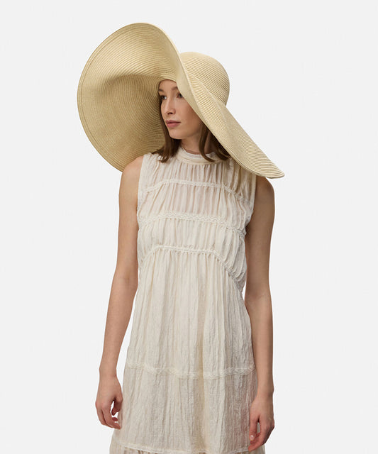 Straw Effect Maxi Hat