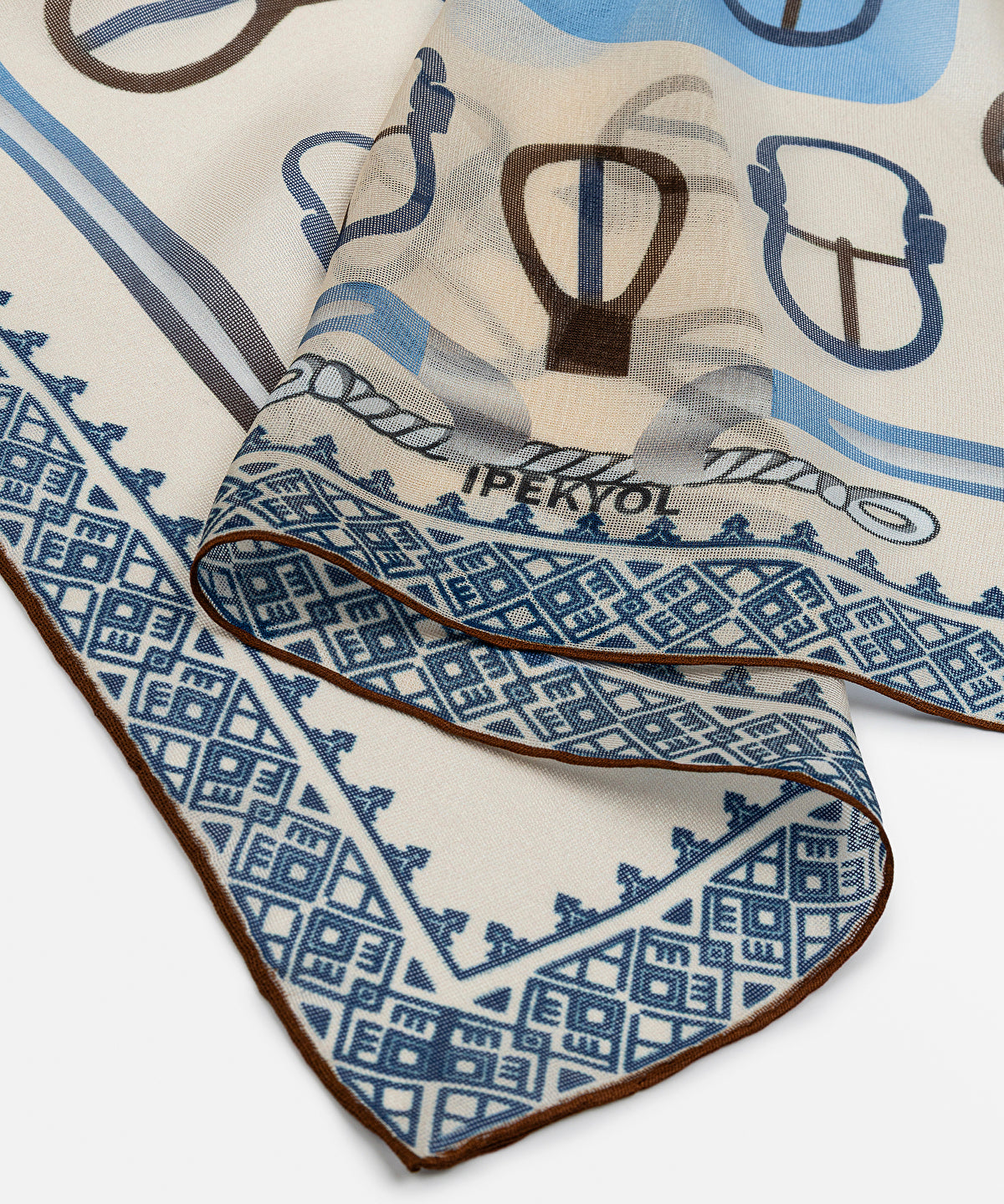 Zoomed Printed Silk Scarf