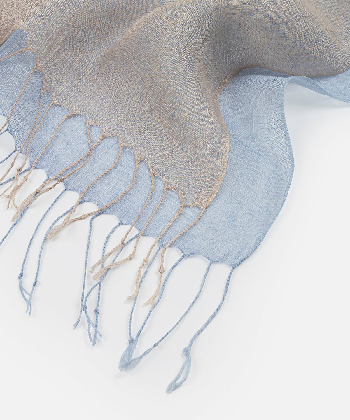 Zoomed Gradient Linen Scarf