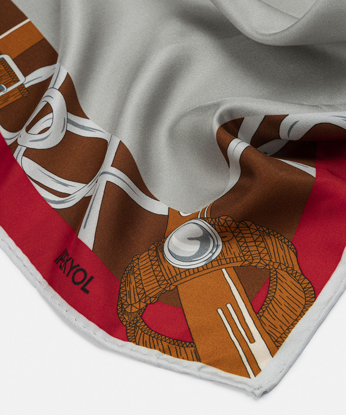Zoomed Printed Silk Scarf