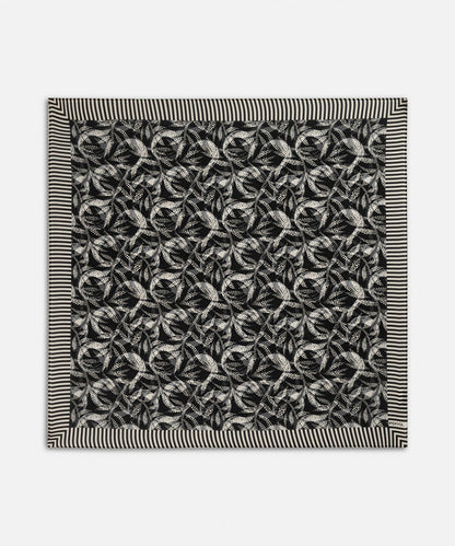 Printed Silk Blend Scarf