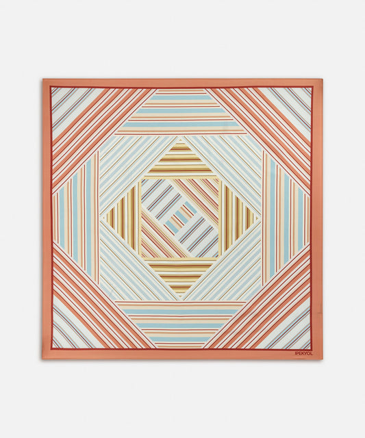 Striped Color-Block Scarf