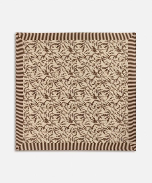 Silk Blend Printed Scarf