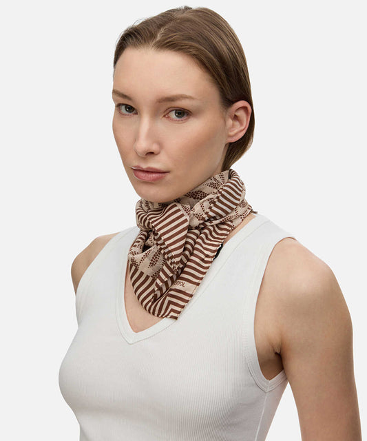 Silk Blend Printed Scarf