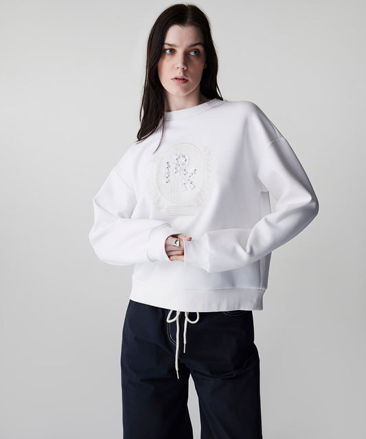 Embellished Scuba Sweatshirt