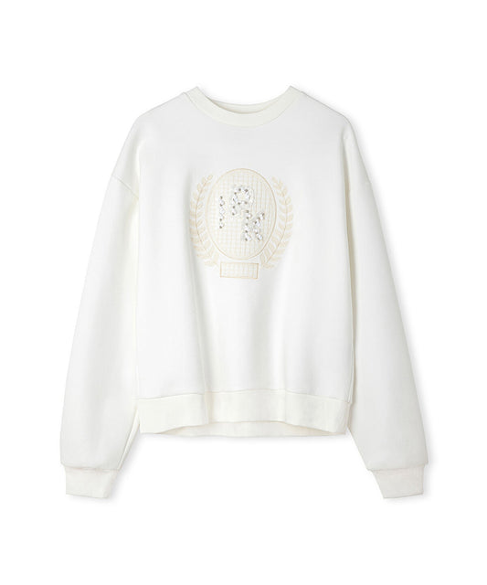 Embellished Scuba Sweatshirt