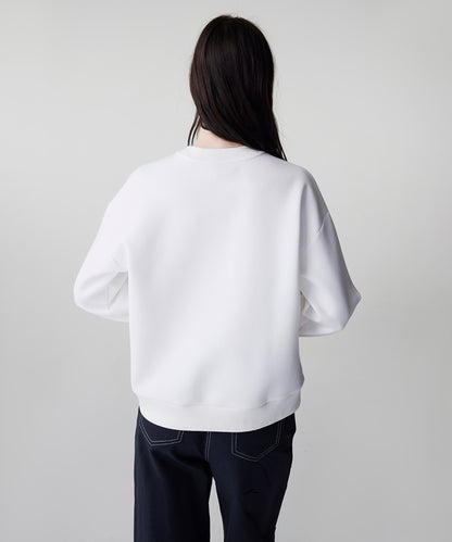 Embellished Scuba Sweatshirt