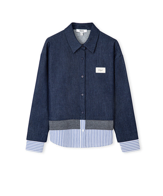 Layered-Effect Sweatshirt