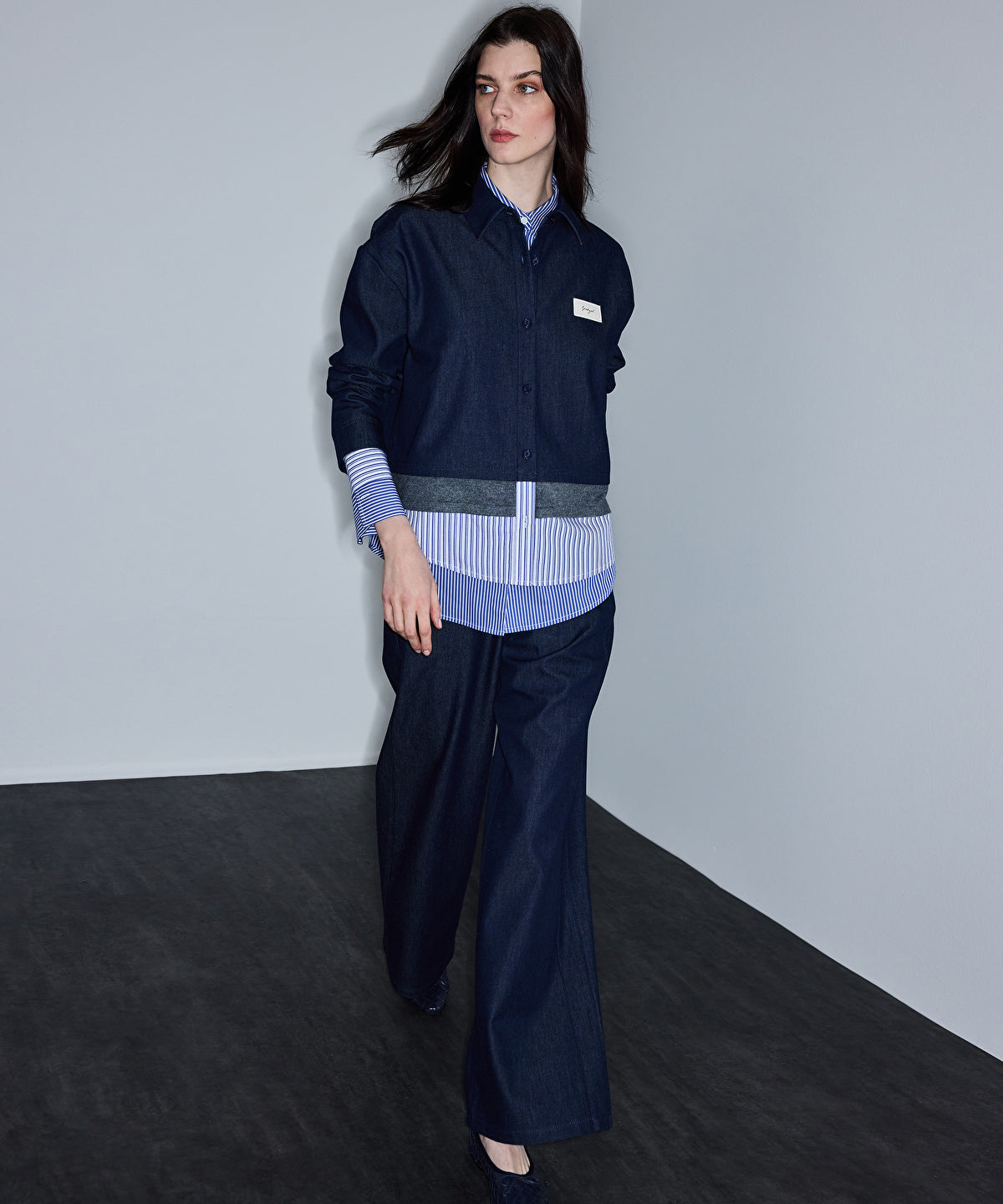 Zoomed Layered-Effect Sweatshirt