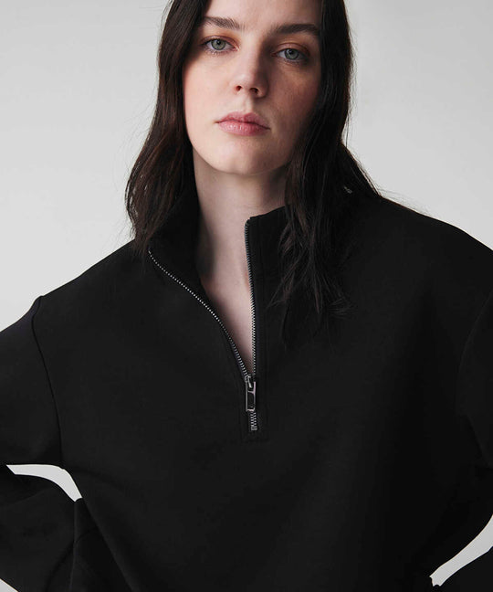 Layered-Effect Color-Block Sweatshirt