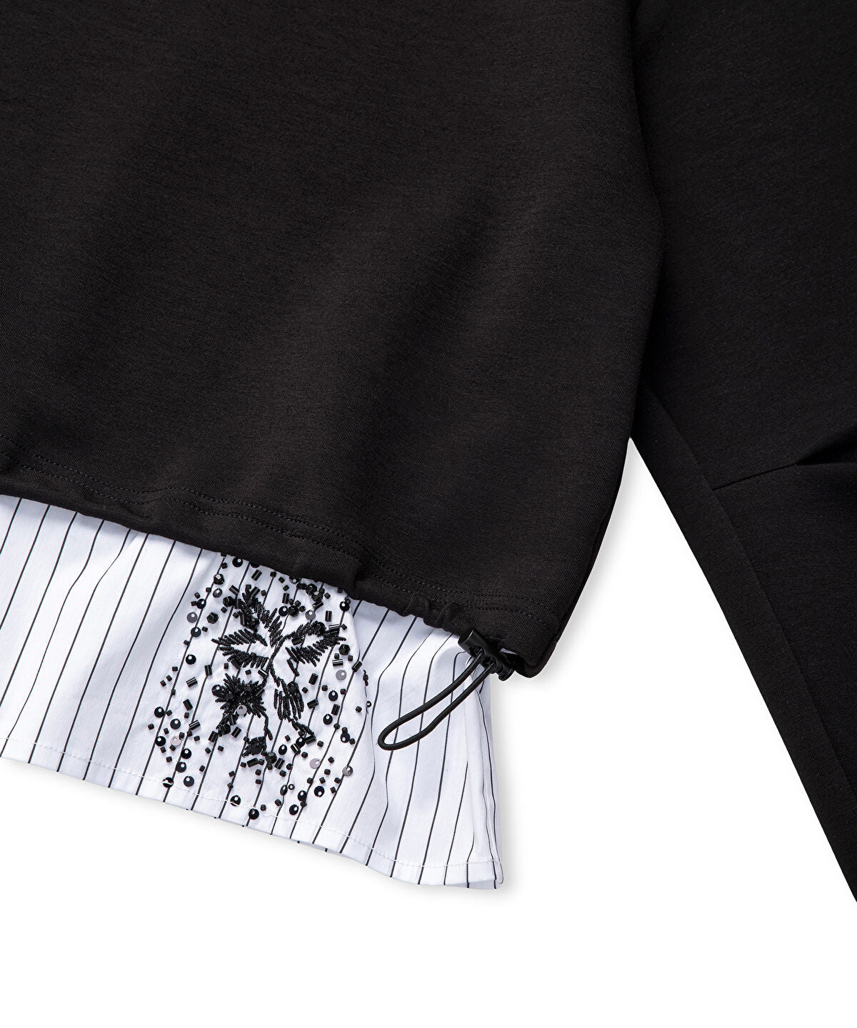 Layered-Effect Color-Block Sweatshirt