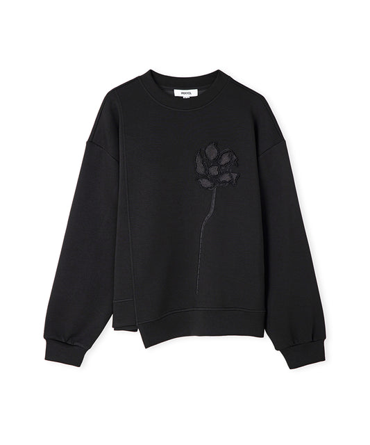 Floral Applique Sweatshirt
