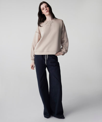 Floral Applique Sweatshirt