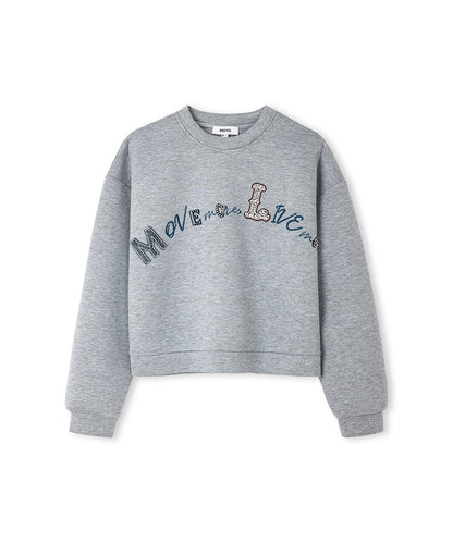Embellished Scuba Sweatshirt