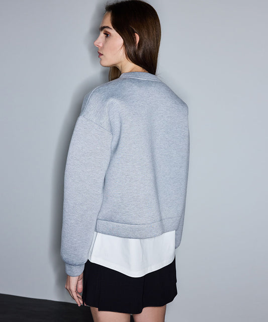 Embellished Scuba Sweatshirt