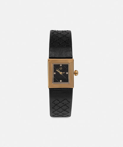 Leather-Effect Strap Watch