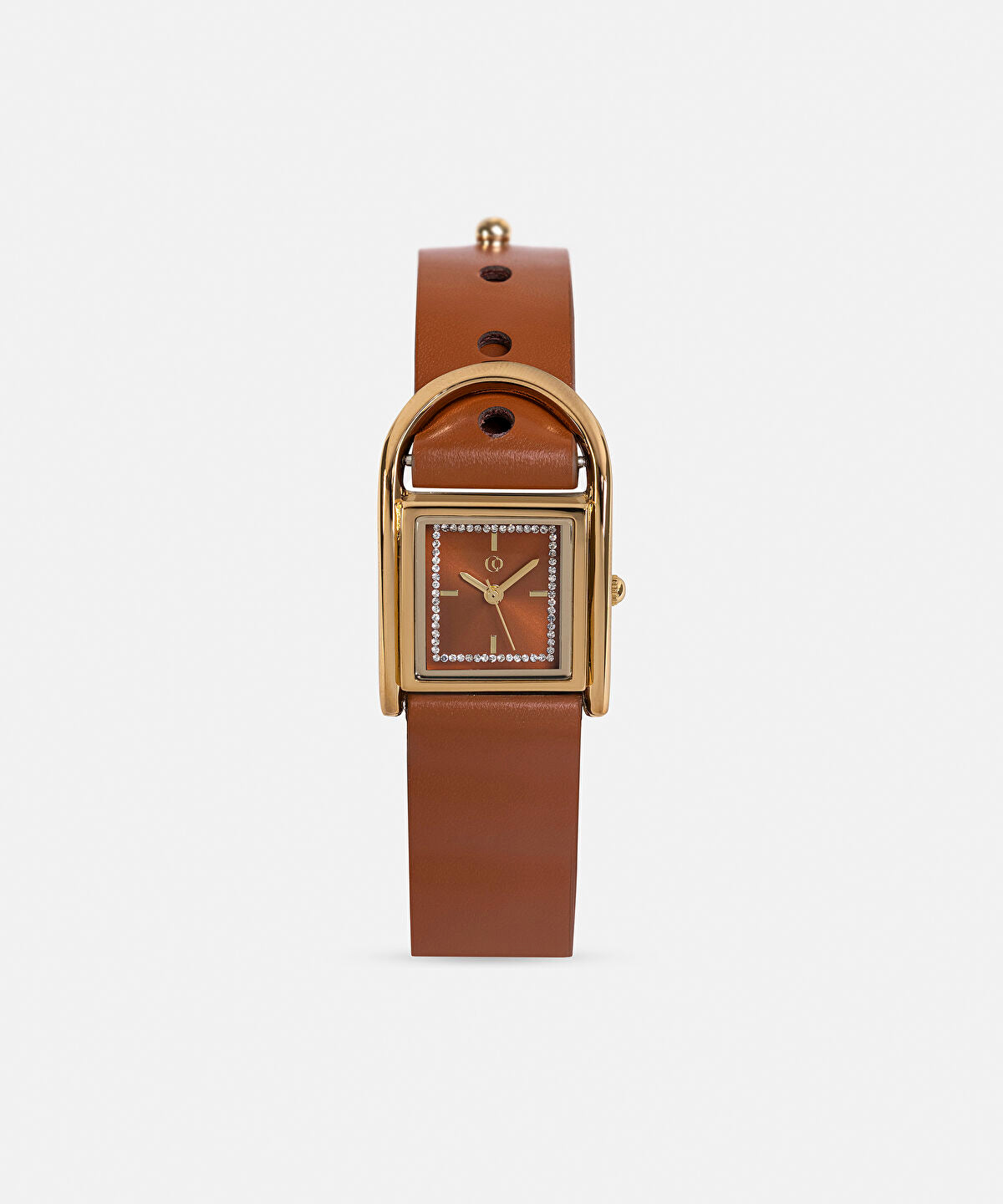 Zoomed Rhinestone Embellished Watch