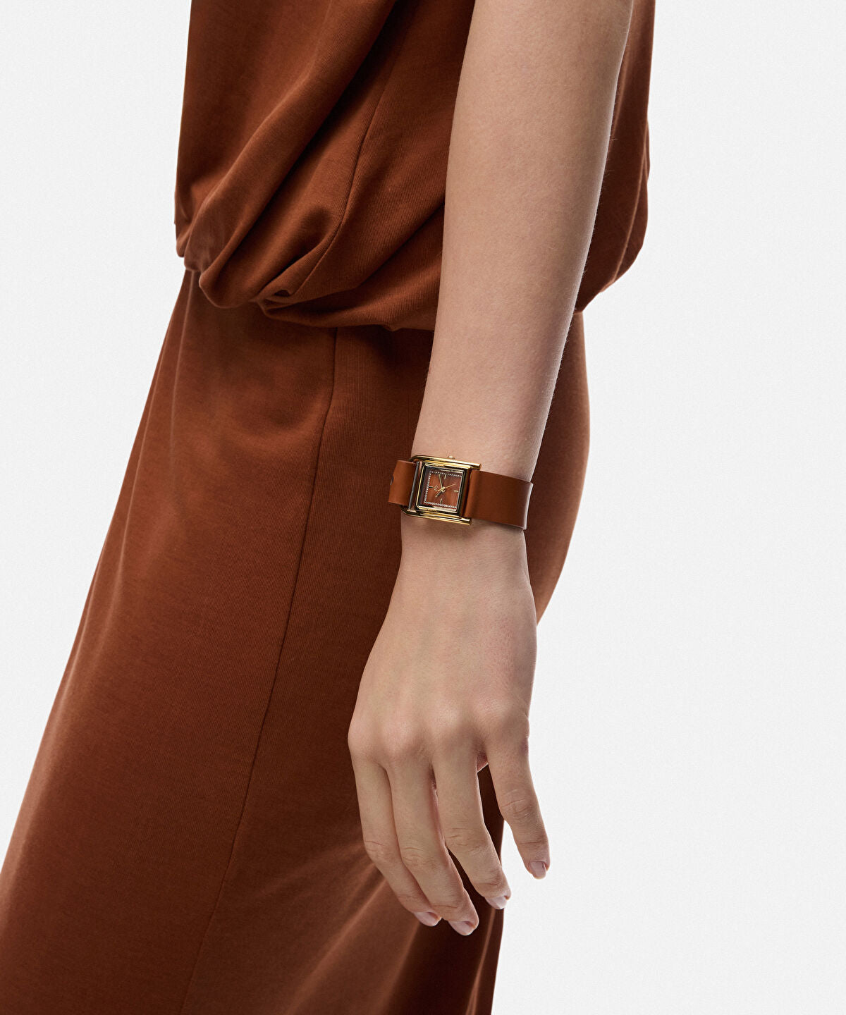 Zoomed Rhinestone Embellished Watch