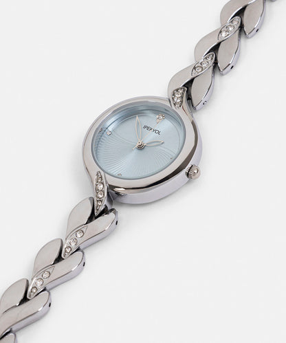 Rhinestone Embellished Watch