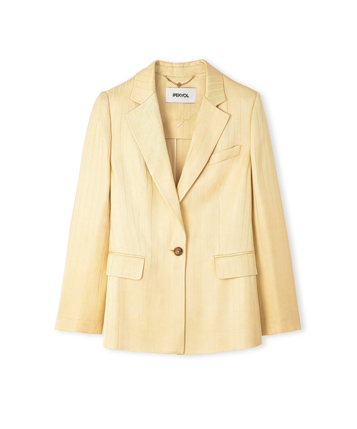 Zoomed Striped Jacquard Blazer