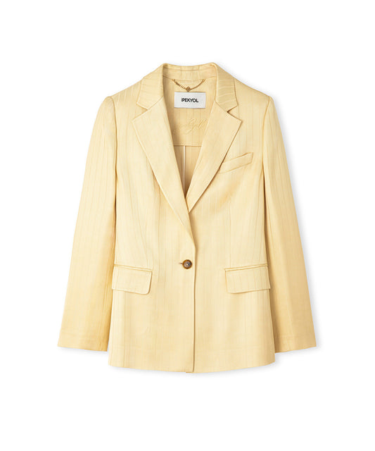 Striped Jacquard Blazer