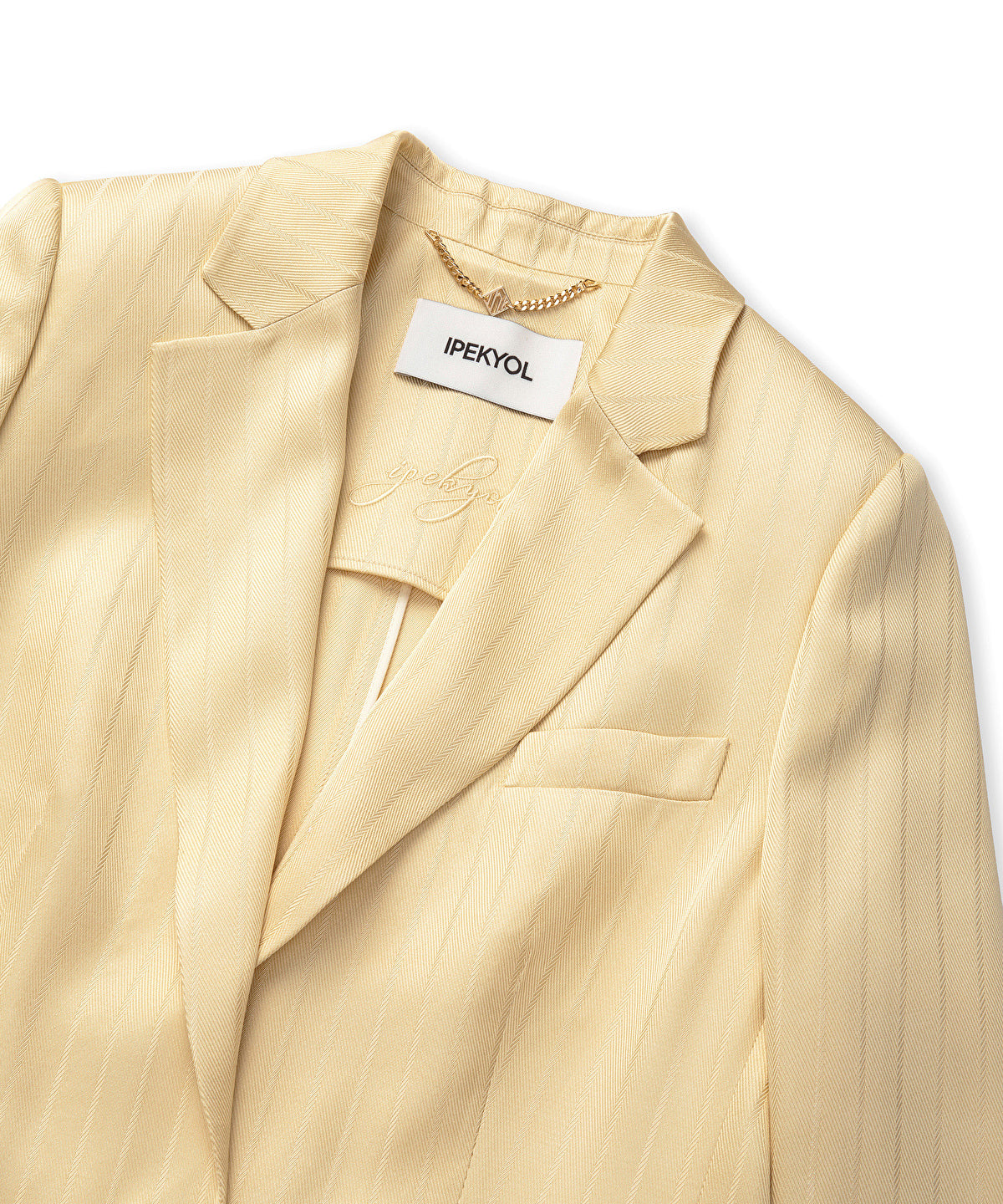 Zoomed Striped Jacquard Blazer