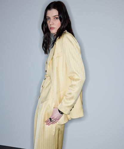 Striped Jacquard Blazer