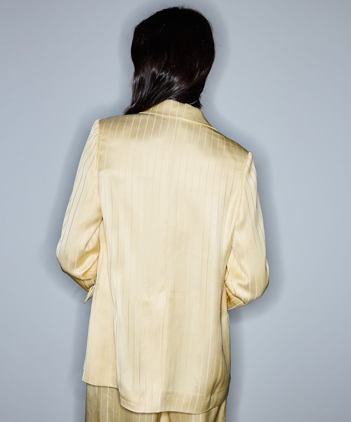 Zoomed Striped Jacquard Blazer