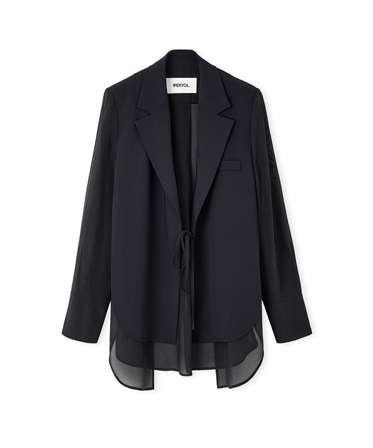 Zoomed Mixed Media Blazer