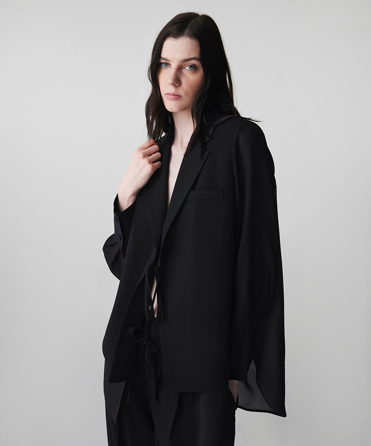 Zoomed Mixed Media Blazer