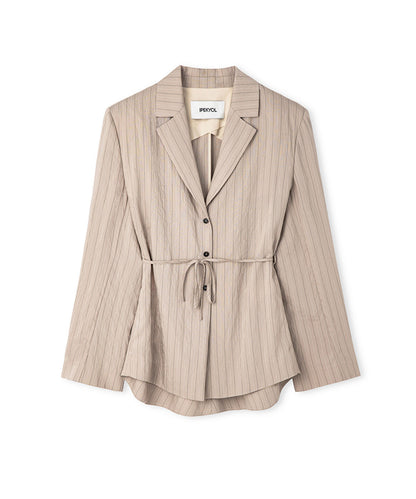 Striped Jacquard Blazer