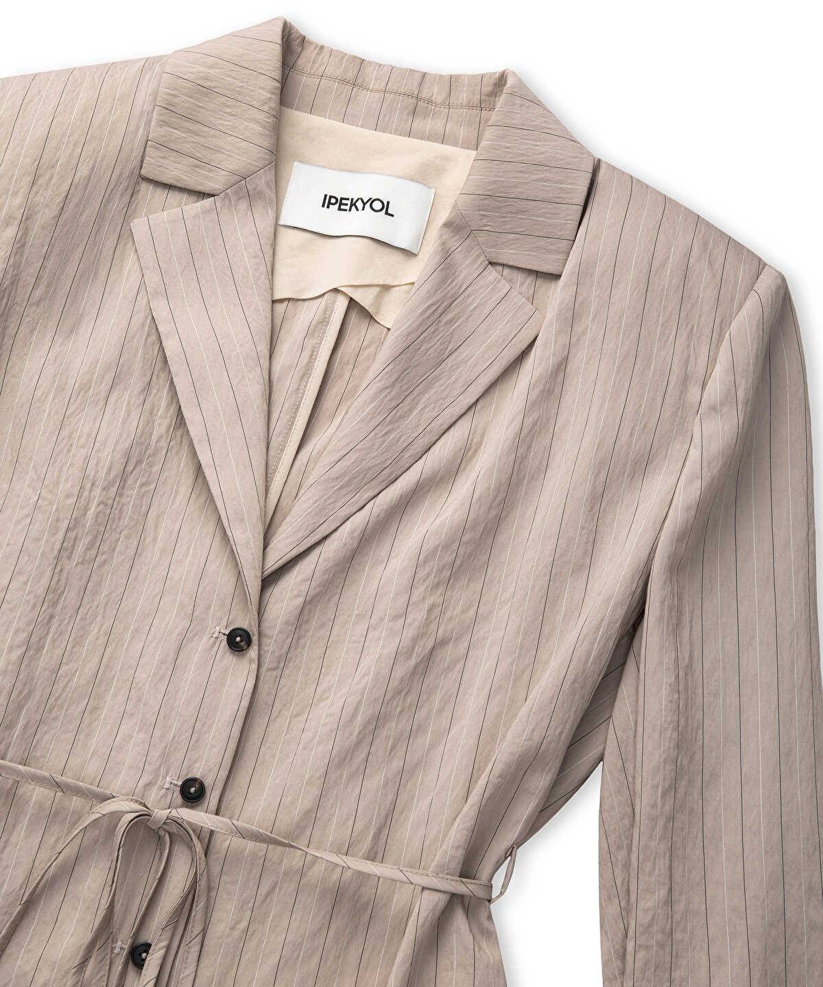 Zoomed Striped Jacquard Blazer