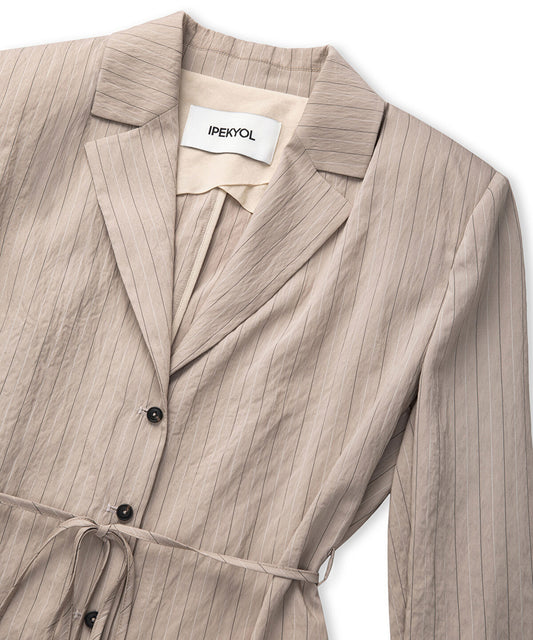 Striped Jacquard Blazer