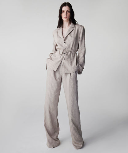 Striped Jacquard Blazer