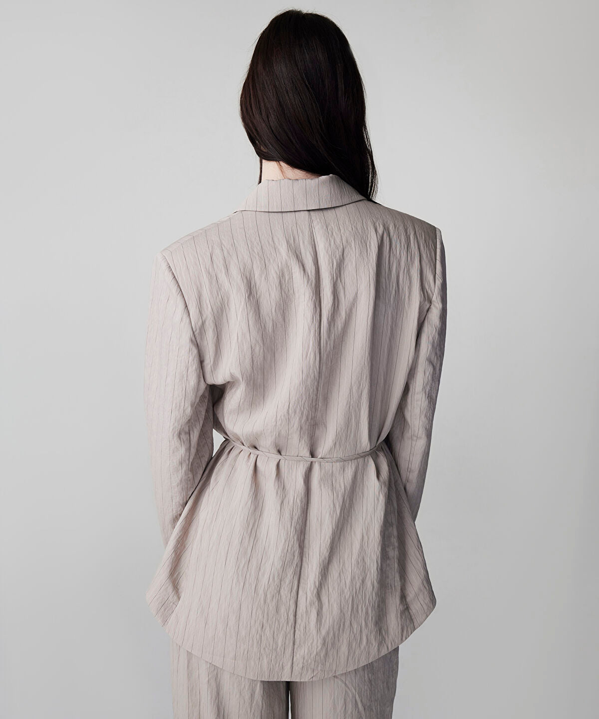Zoomed Striped Jacquard Blazer