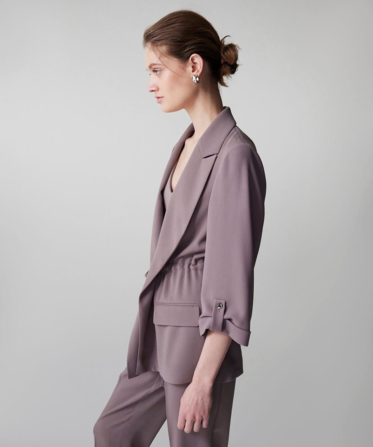 Zoomed Tie Waist Blazer 