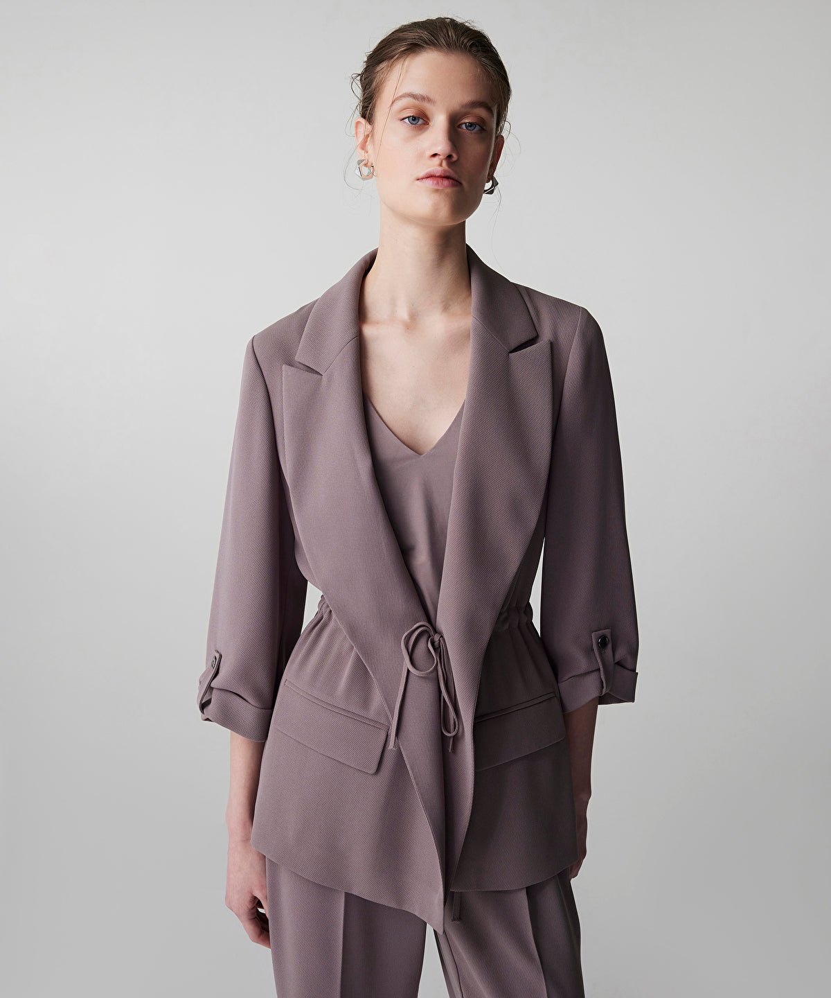 Zoomed Tie Waist Blazer 