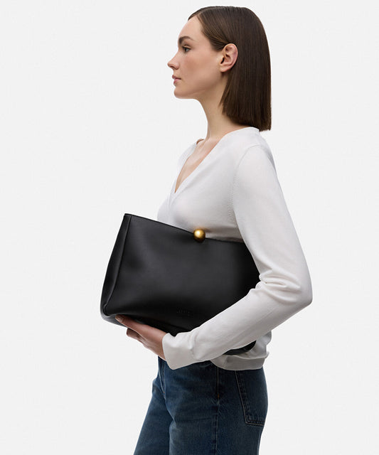 Leather-Effect Clutch