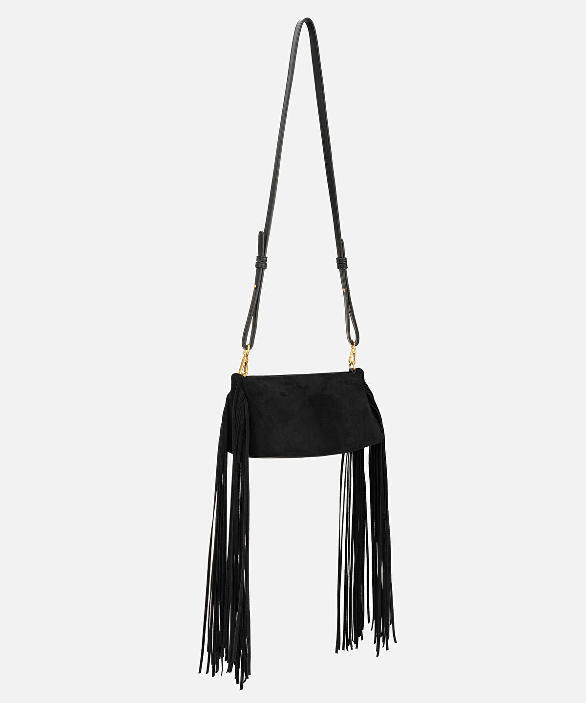 Tassel Trim Clutch with Detachable Strap