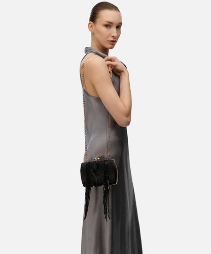 Beaded Dangle Clutch