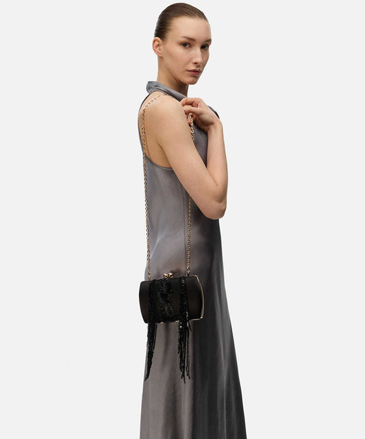 Beaded Dangle Clutch