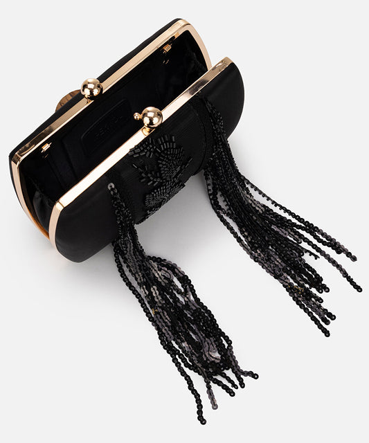 Beaded Dangle Clutch