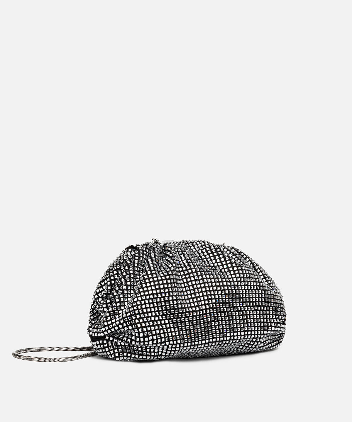 Rhinestone Clutch with Detachable Strap