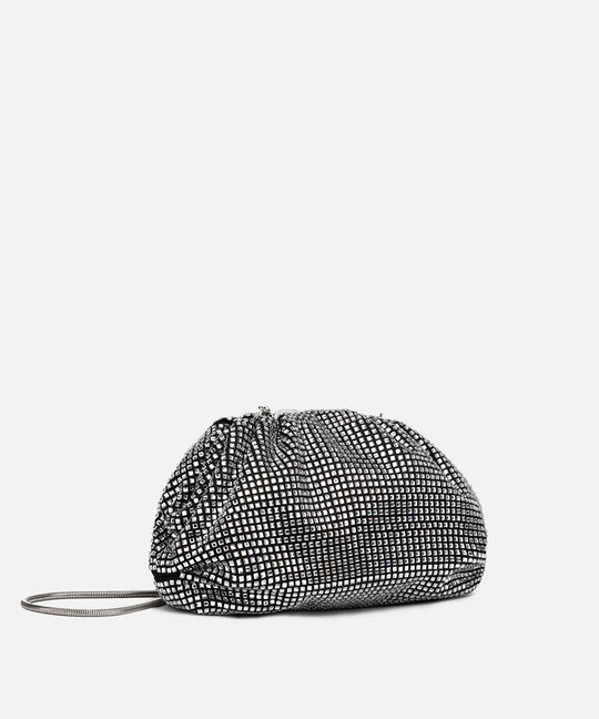 Rhinestone Clutch with Detachable Strap