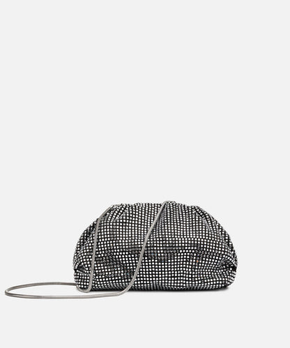 Rhinestone Clutch with Detachable Strap