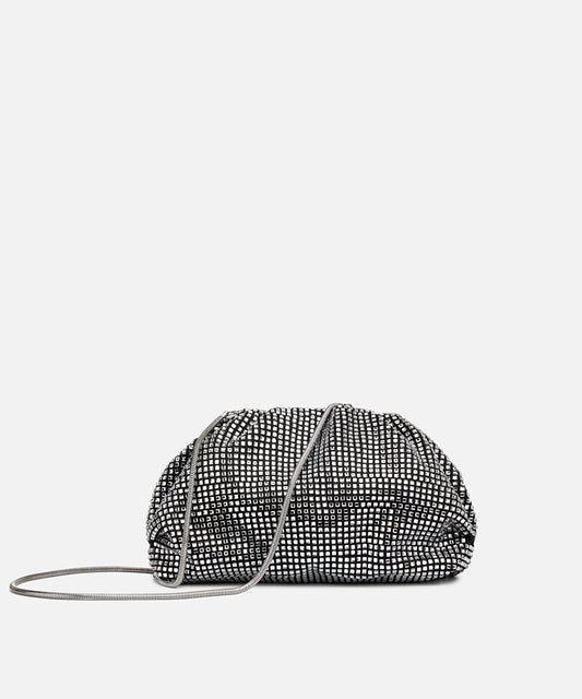 Rhinestone Clutch with Detachable Strap